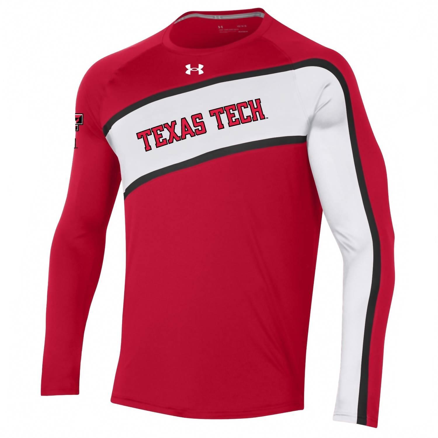 New Under Armour Men's Texas Tech Long Sleeve Shooter Shirt In Red